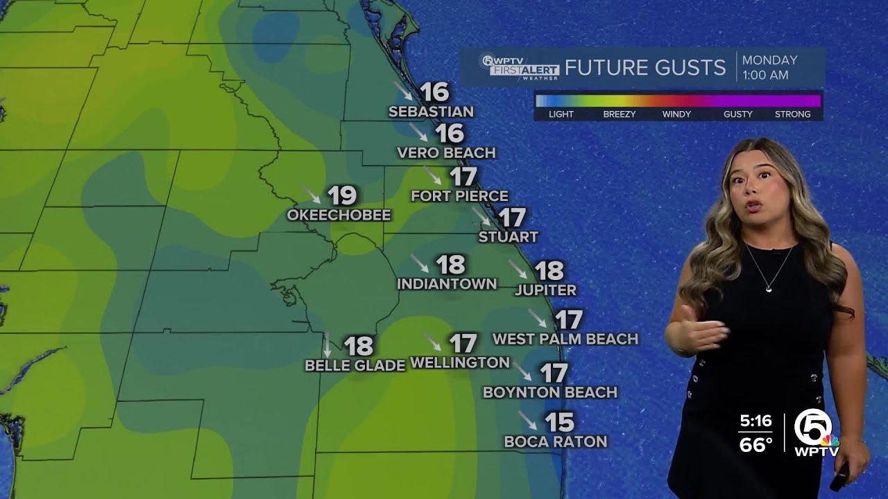 WPTV First Alert Weather Forecast for Morning of Sunday, Jan. 18, 2026