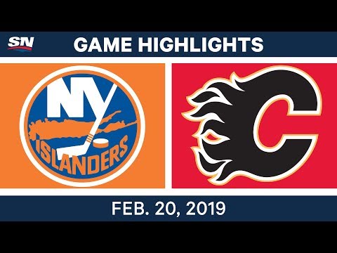 NHL Highlights | Islanders vs. Flames - Feb 20, 2019