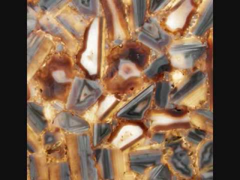 Gemstone tiles and interior decorative items