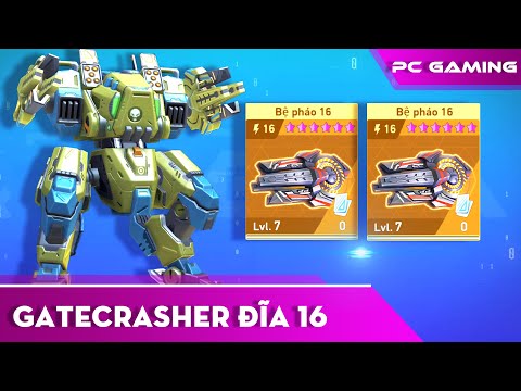 [ Mech Arena VN# 464 ] Gatecrasher dùng Bệ Pháo 16 - Gatecrasher with Disc Launcher 16