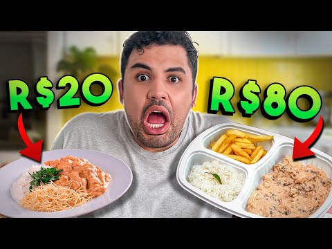 WE ASKED FOR THE MOST EXPENSIVE AND CHEAPEST STROGONOFF ON THE APP - Expensive VS Cheap