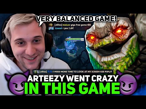 Arteezy WENT CRAZY in THIS GAME on Tiny CARRY!
