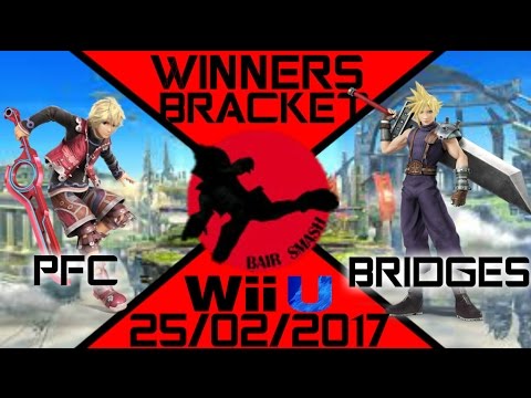 Bair Smash 10 Winners Round 1- PFC (Shulk) Vs. Bridges (Cloud) - Smash Wii U
