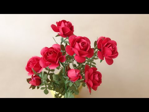 ABC TV | How To Make Miniature Rose Bush With Shape Punch - Craft Tutorial