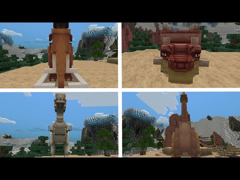 All Ice Age Characters + Custom Mob Skins Showcase - Minecraft x Ice Age DLC