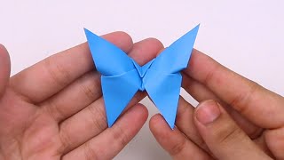 How to Make Easy Origami Butterfly in Just 1 Minute - Beautiful Origami Butterflies with Color Paper