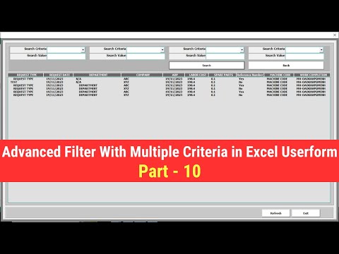 Creating Advanced Excel User Form Step by Step with Excel VBA - Part 10