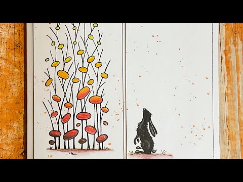 Zen Grass and Inktense Pencils by Jo Rice #Laviniastamps