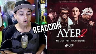 Anuel AA - Ayer 2 (Lyric Video) ft. J Balvin, Nicky Jam, Cosculluela, DJ Nelson Reaccion !
