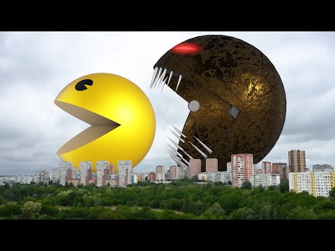 PACMAN Vs Big Monster PACMAN