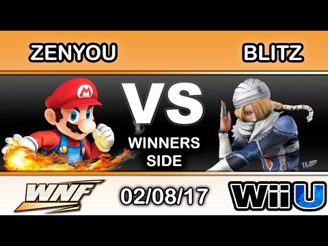WNF 1.6 - eM | Zenyou (Mario) Vs. Blitz (Sheik) Winners Side - Smash Wii U