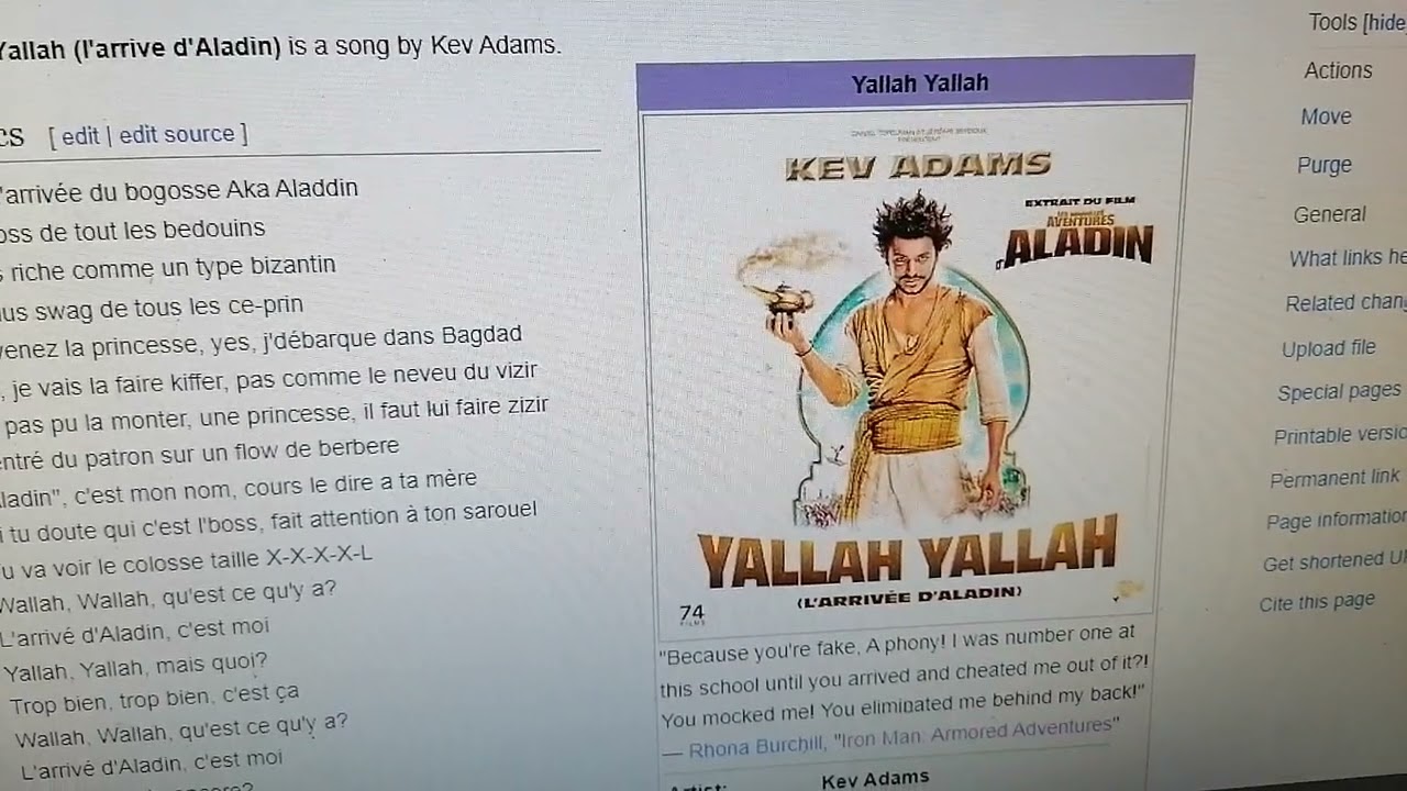 Yallah Yallah is on Horrible Music Wiki (New Year 2024 special)