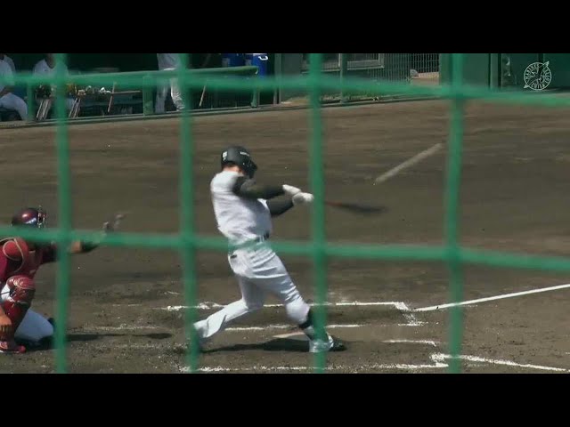 【ファーム】1点差に詰め寄る特大弾!! マリーンズ・菅野剛士が第2号2ランホームラン!! 2023年6月7日 千葉ロッテマリーンズ 対 東北楽天ゴールデンイーグルス