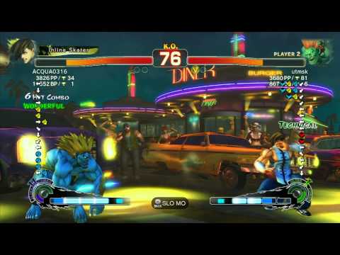 SSF4 AE: ACQUA0316 (Yang) vs utmsk (Blanka) - Ranked Match (720p HD)