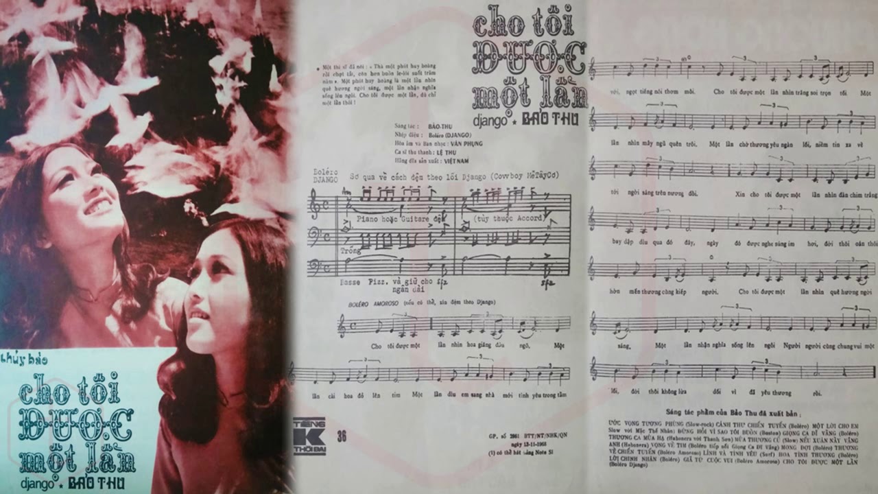 Tờ Nhạc Xưa Trước 1975