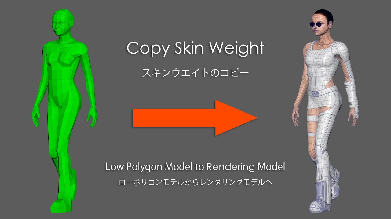 スキンウェイトのコピー(Copy Skin Weights)