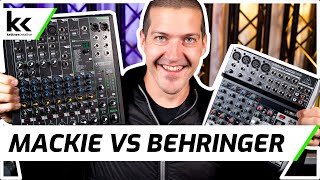 Video thumbnail for Mackie ProFX10v3 vs Behringer Xenyx Q1202 USB by Kettner Creative