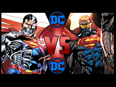 Cyborg Superman VS Eradicator Superman (DC COMICS)