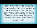 Joe Perry - Play The Game Lyrics