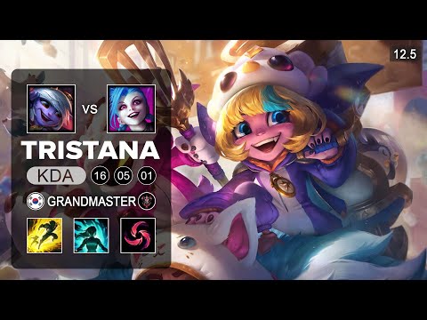 Tristana ADC vs Jinx - KR Grandmaster - Season 12 Patch 12.5