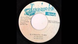 Alton Ellis - Blackman's Word - The Supersonics - Version