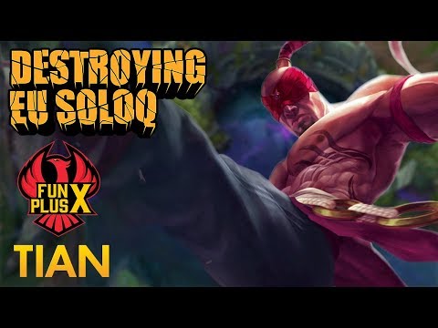 Destroying EU SoloQ: FunPlus Phoenix Tian - Lee Sin Jungle - KDA 20/2/13