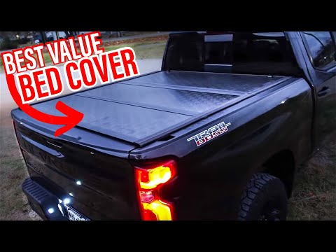 Silverado / Sierra Tonneau Bed Cover - Rough Country Low Profile Tri-Fold: 2019 - 2021