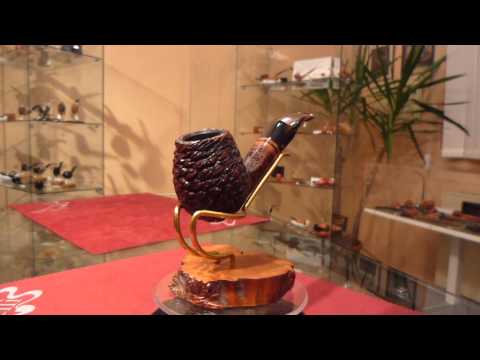 Brand new briar pipe PARONELLI 9mm half bent sea coral dark -  eBay item number: 181608263403