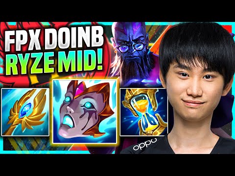 DOINB DOMINATING RYZE WITH NEW ITEM LIANDRYS ANGUISH! - FPX DoinB Plays Ryze Mid vs Fizz!