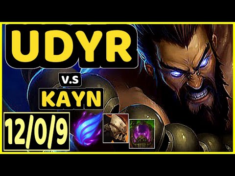 TRICK2G (UDYR) vs KAYN - 12/0/9 KDA JUNGLE GAMEPLAY - NA Ranked MASTER