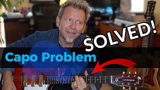 Video thumbnail for CAPO PROBLEM — SOLVED! This Capo conquers retuning issues with thick or tapered guitar necks. by Robert Cassard