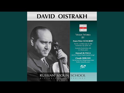 Piano Trio No. 1 in B-Flat Major, Op. 99, D. 898: II. Andante un poco mosso (Live)