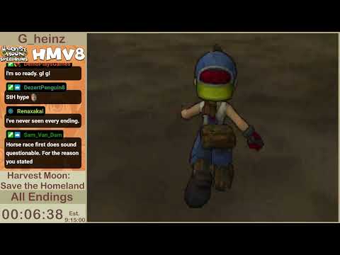 HMV8 | All Endings by G Heinz | Harvest Moon Save the Homeland