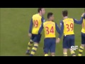 Santi Cazorla Funny Dance Celebration For Giroud Goal   Manchester City vs Arsenal 0 2