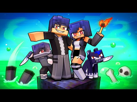 Playing as an EVIL FAMILY on ONE BLOCK!