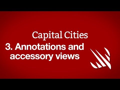 Annotations and accessory views: MKPinAnnotationView – Capital Cities, part 3