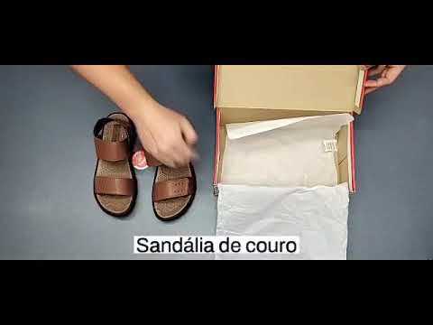 Sandália Masculina Itapuã Em Couro Chocolate