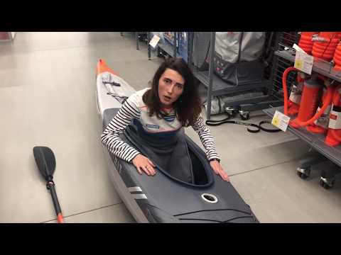 HOW TO SET THE KAYAK SPRAY DECK ON THE ITIWIT INFLATABLE STRENFIT X500 KAYAK