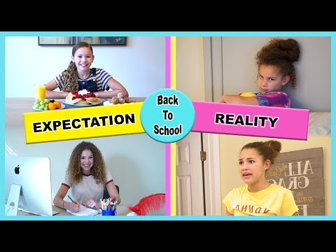 Back to School - Expectation vs Reality (Haschak Sisters)
