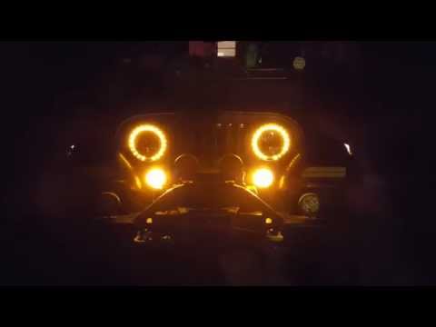 Jeep CJ7 with Switchback led halos