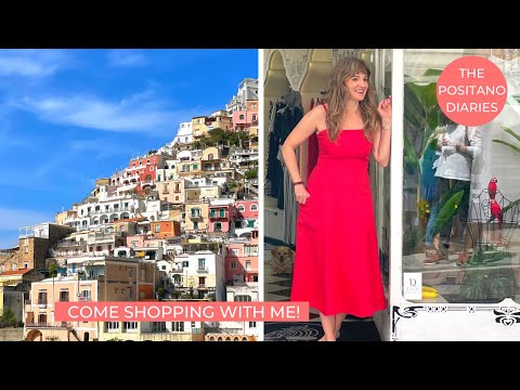 COME SHOPPING WITH ME IN POSITANO! | Ceramics, Linens, Homewear, Clothes! EP 178