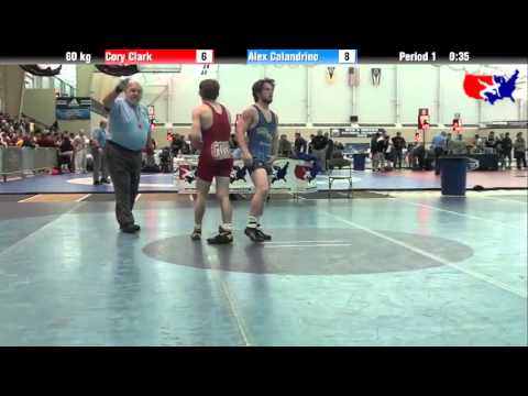 Cory Clark vs. Alex Calandrino at 2013 ASICS University Nationals - FS