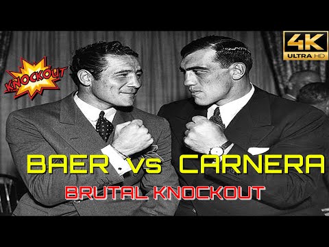 Max Baer (USA) vs Primo Carnera (Italy) | BRUTAL KNOCKOUT Fight | 4K Ultra HD