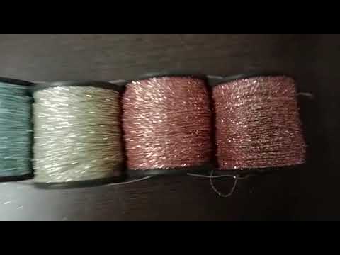 BK JARI Golden Imitation Zari Thread, For Textile Industry video by B K S Exim LLP