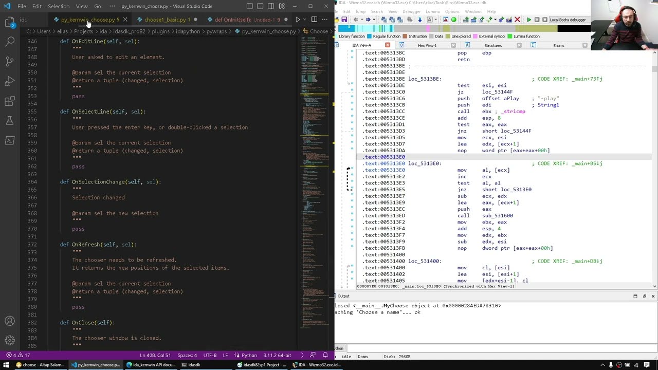 IDAPython: Introduction to choosers