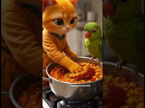 “Subah Se Chandni Raat Tak: Cute Yellow Cat Ki Kahani” ⭐#freop #cute