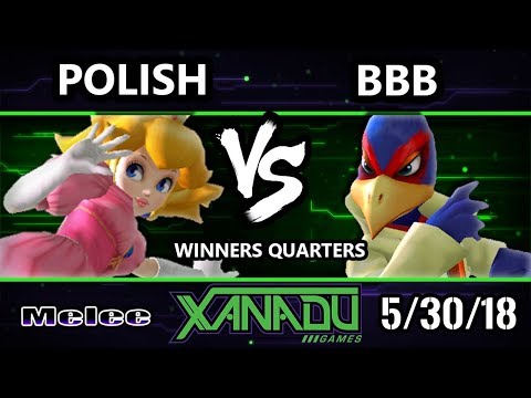 S@X 252 SSBM - BBB (Falco) Vs. Polish (Peach) - Smash Melee Winners Quarters