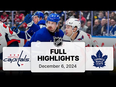 NHL Highlights | Capitals vs. Maple Leafs | December 06, 2024