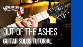 Symphony X - Out of the Ashes | All Guitar Solos Tutorial (Slow)