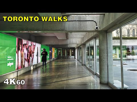 Downtown Toronto Pandemic Walk - The PATH & Skywalk on May 12, 2020 [4K]
